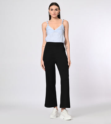 Polyester Spandex Casual Pants