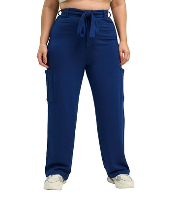 Modal Fleece Paperbag Trousers - Marvel