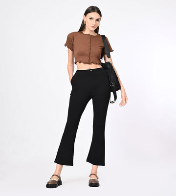 Ponty Roma Bell Bottom High Waisted Pants - Marvel