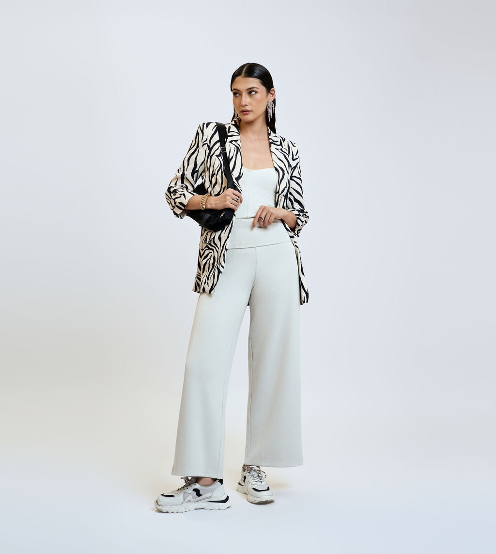 Bone Ribbed Modal Lounge Pants