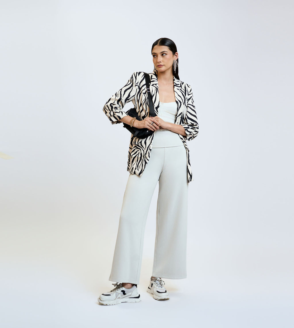 Bone Ribbed Modal Lounge Pants