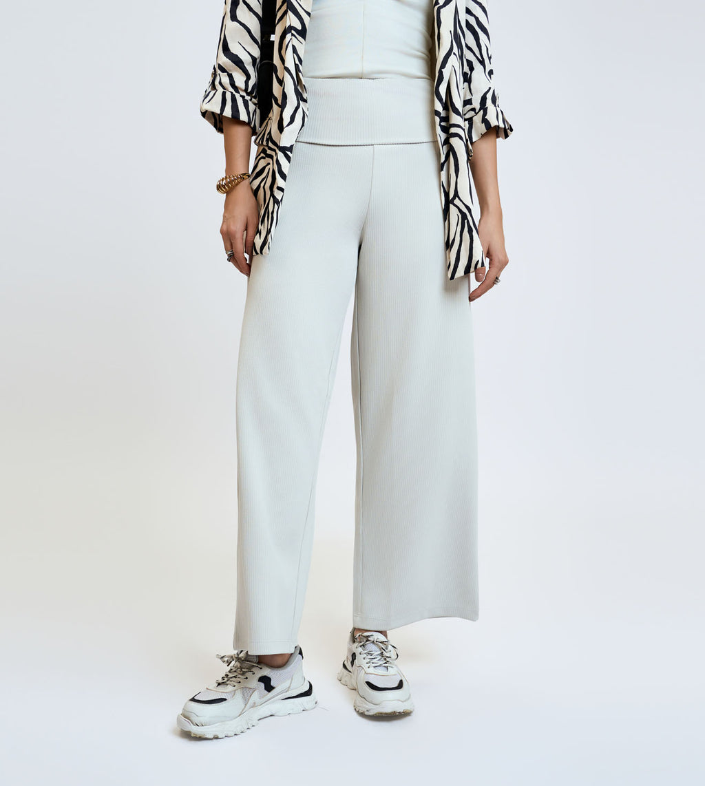 Bone Ribbed Modal Lounge Pants
