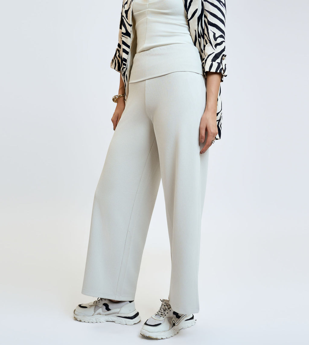 Bone Ribbed Modal Lounge Pants