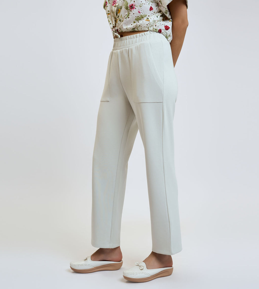 Off-White Modal Straight-Fit Lounge Pants