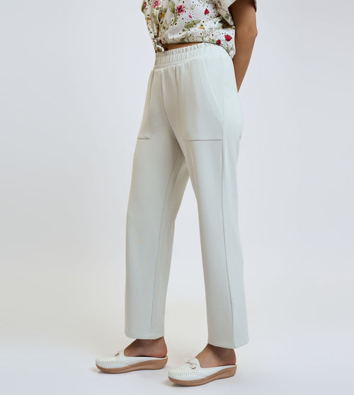 Off-White Modal Straight-Fit Lounge Pants