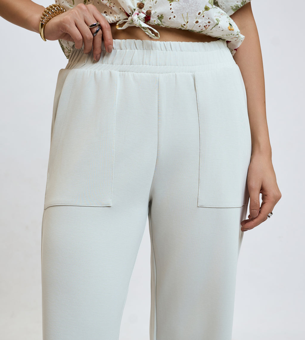 Off-White Modal Straight-Fit Lounge Pants