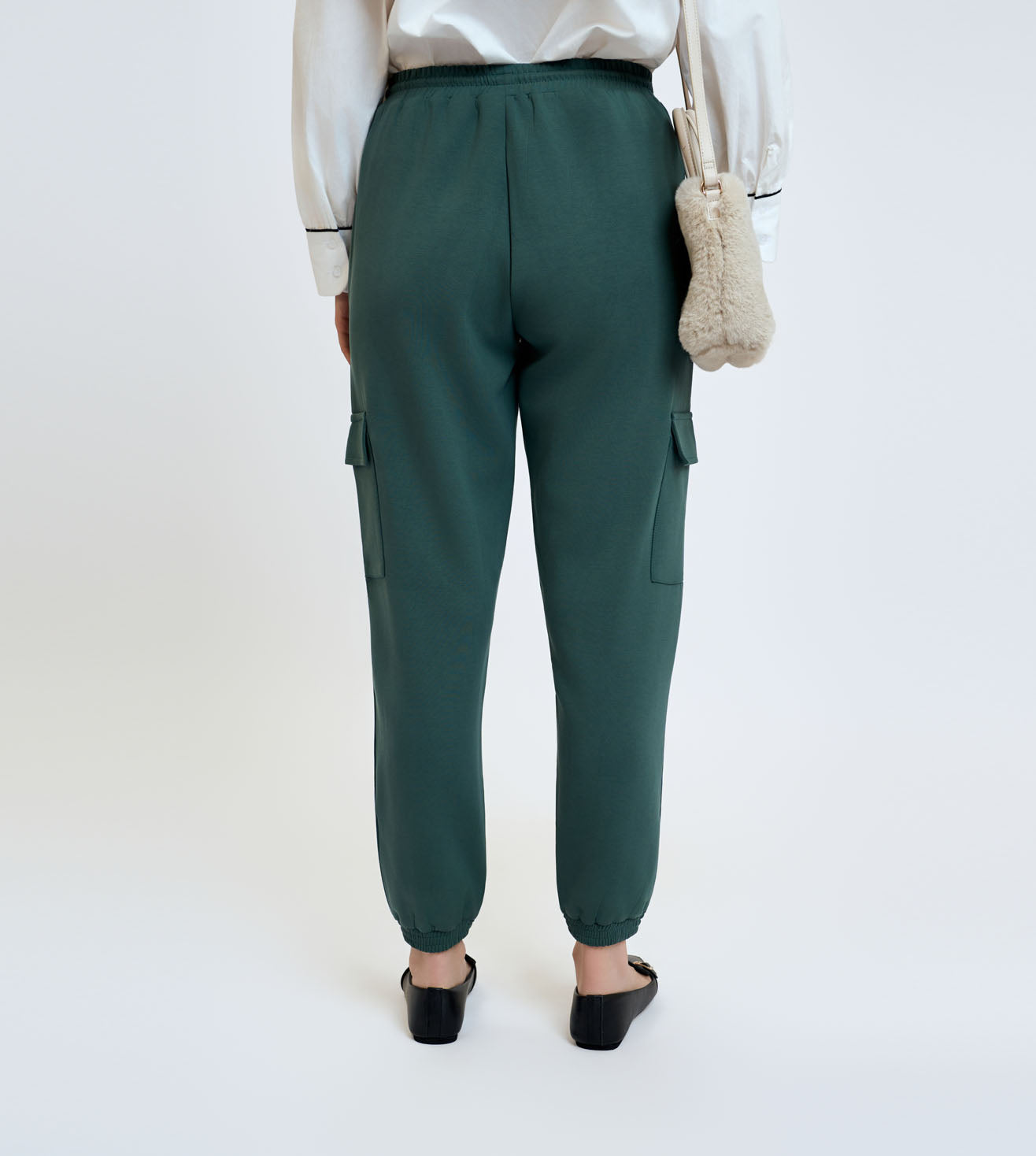 Dark Green Modal Cargo Joggers