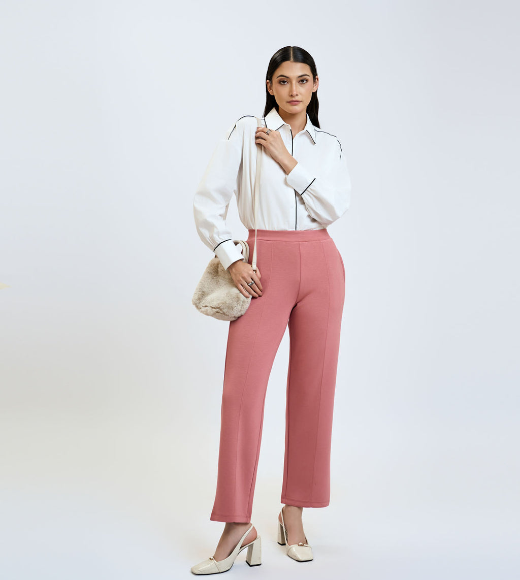 Rose Modal Straight Pants