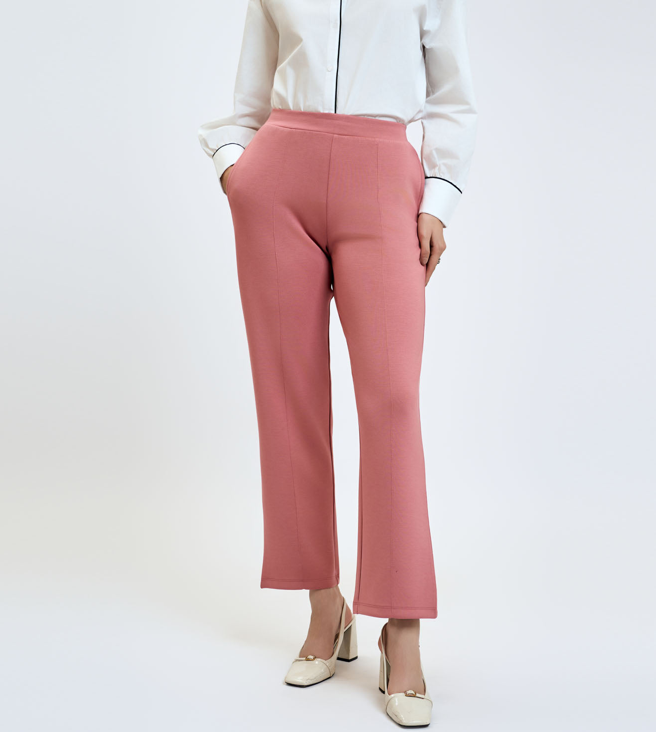 Rose Modal Straight Pants