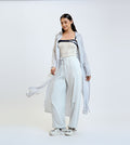 Off White Relaxed Drawstring Pants