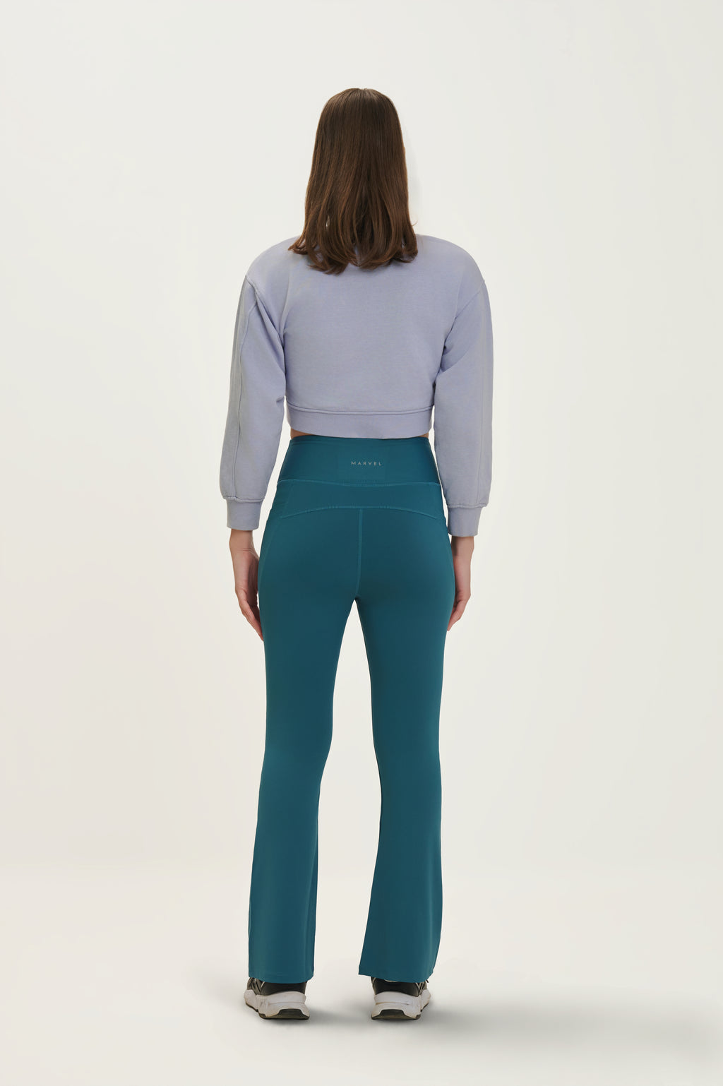 Nylon Spandex Flared Active Pants