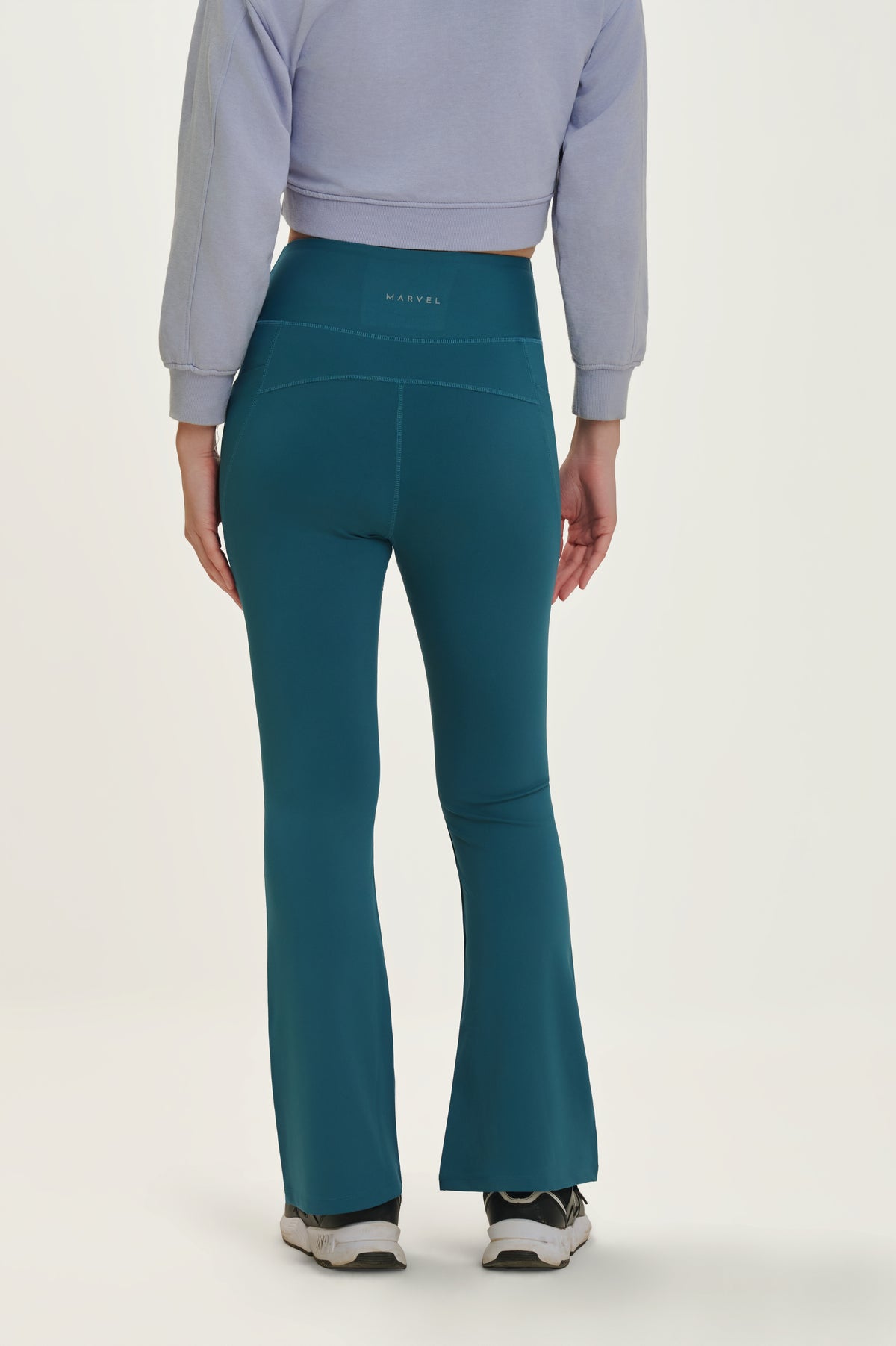 Nylon Spandex Flared Active Pants