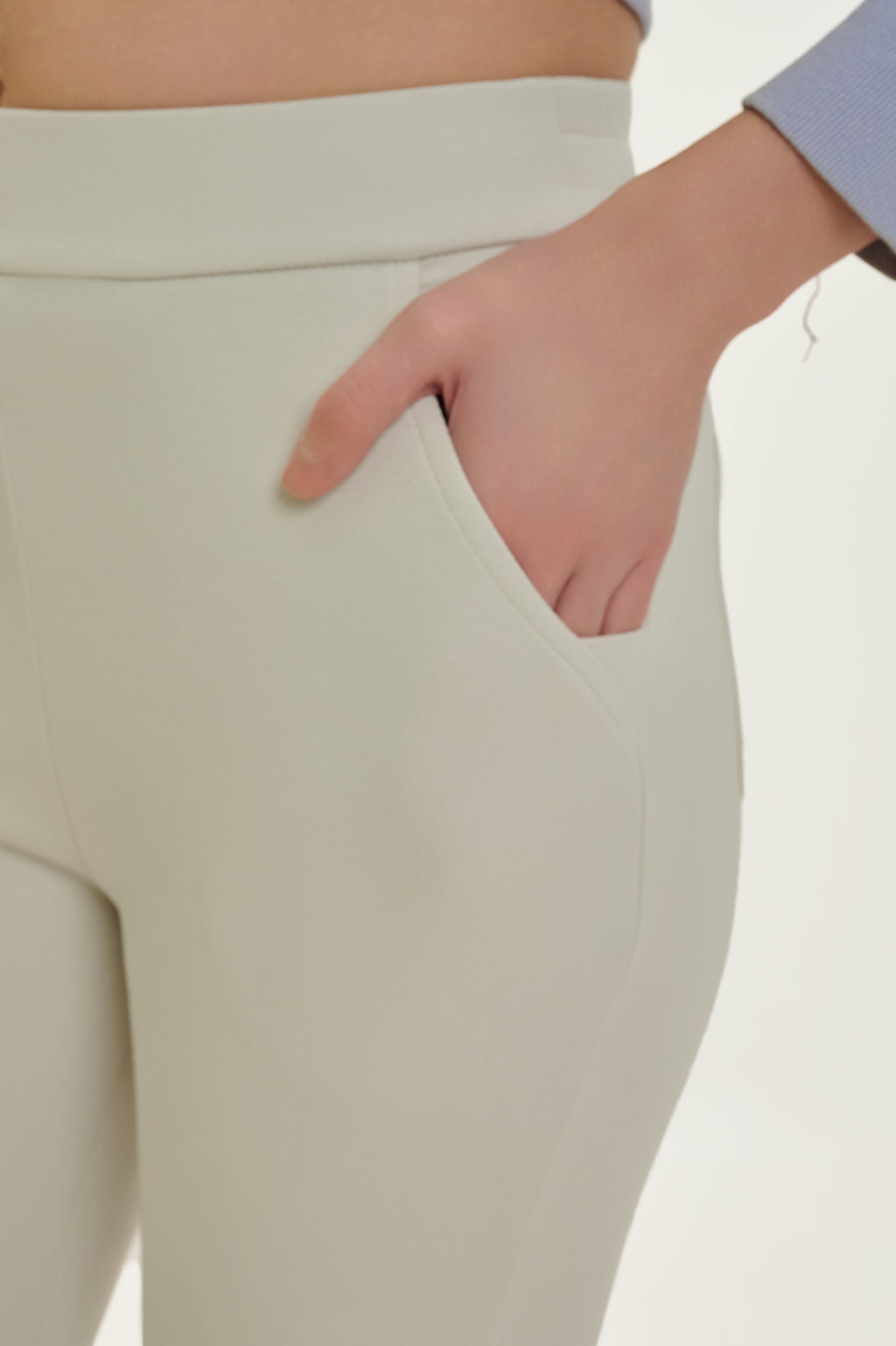 Bone Modal Blend Flared Comfort Pants