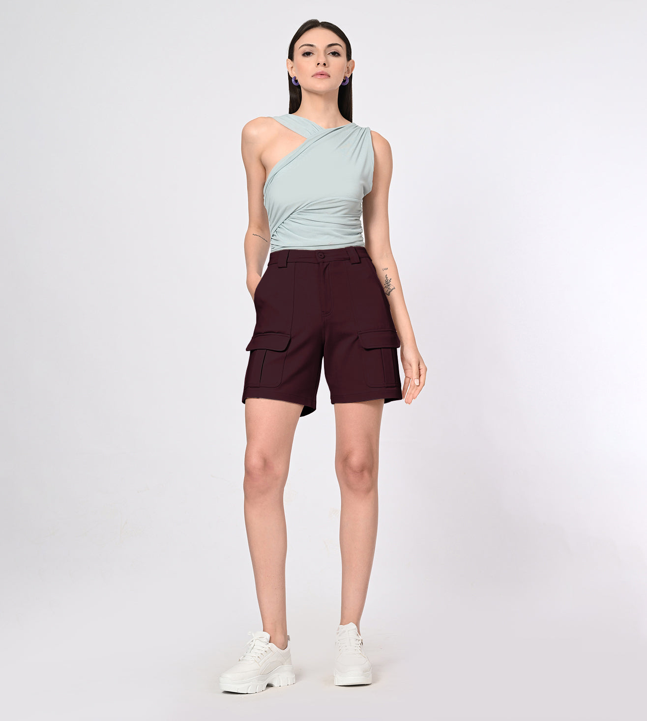 Ponty Roma Wine Short Shorts