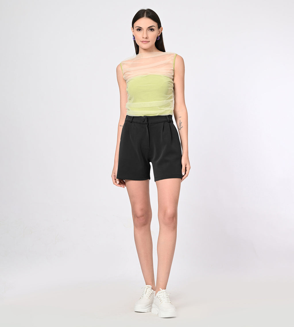 Modal Black Shorts