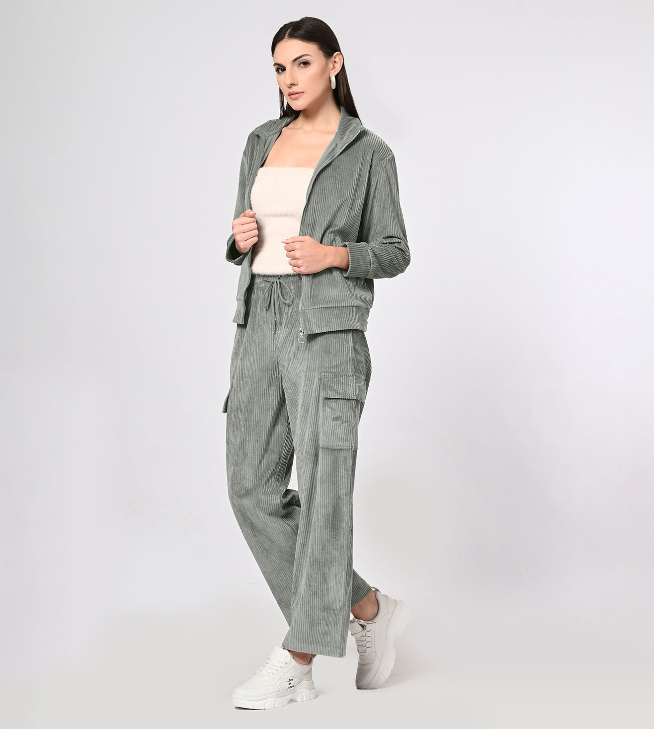 Corduroy Stone Co-ord Set