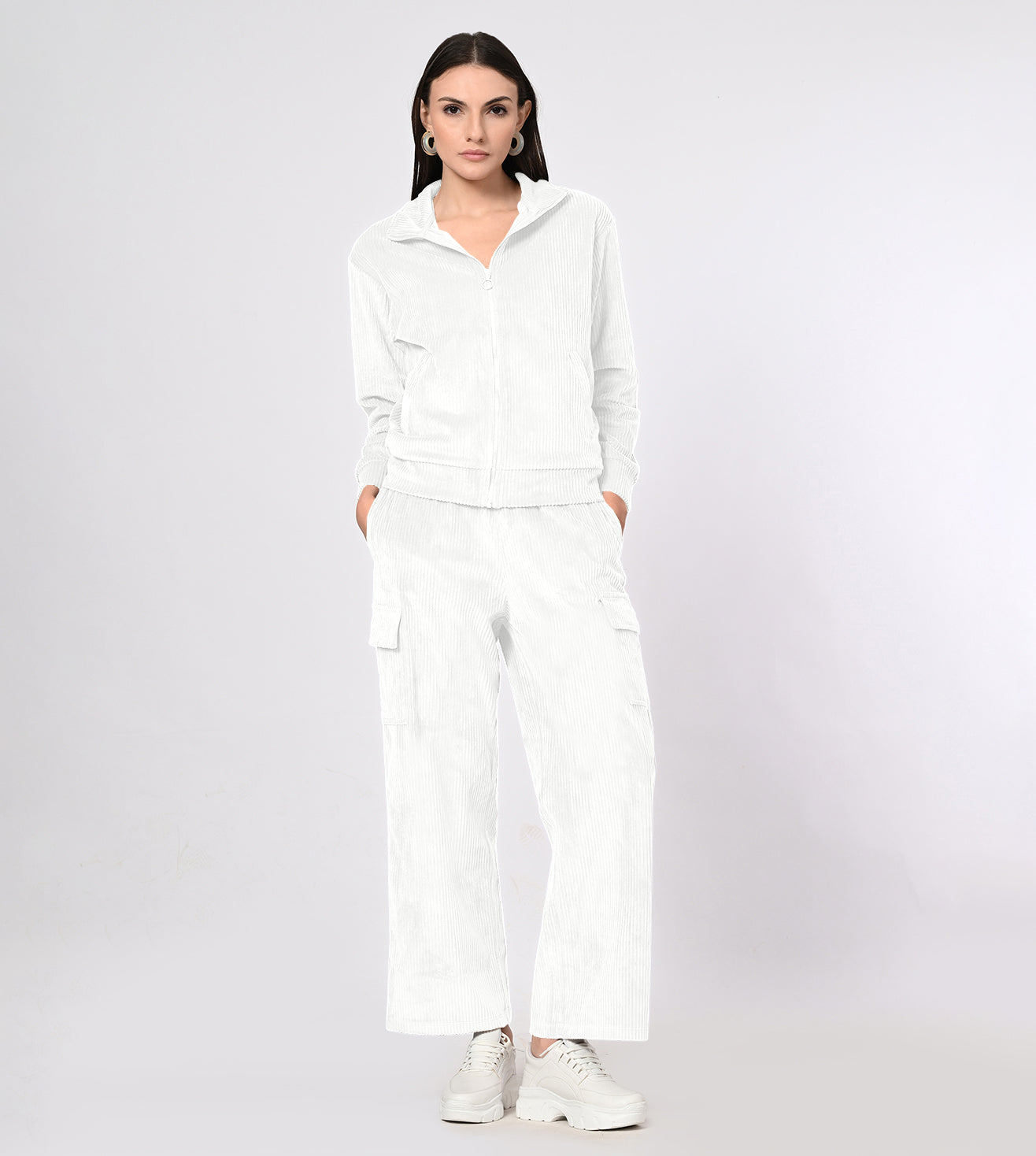Corduroy Off White Co-ord Set