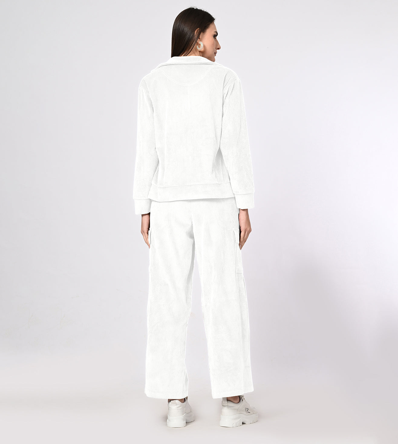 Corduroy Off White Co-ord Set