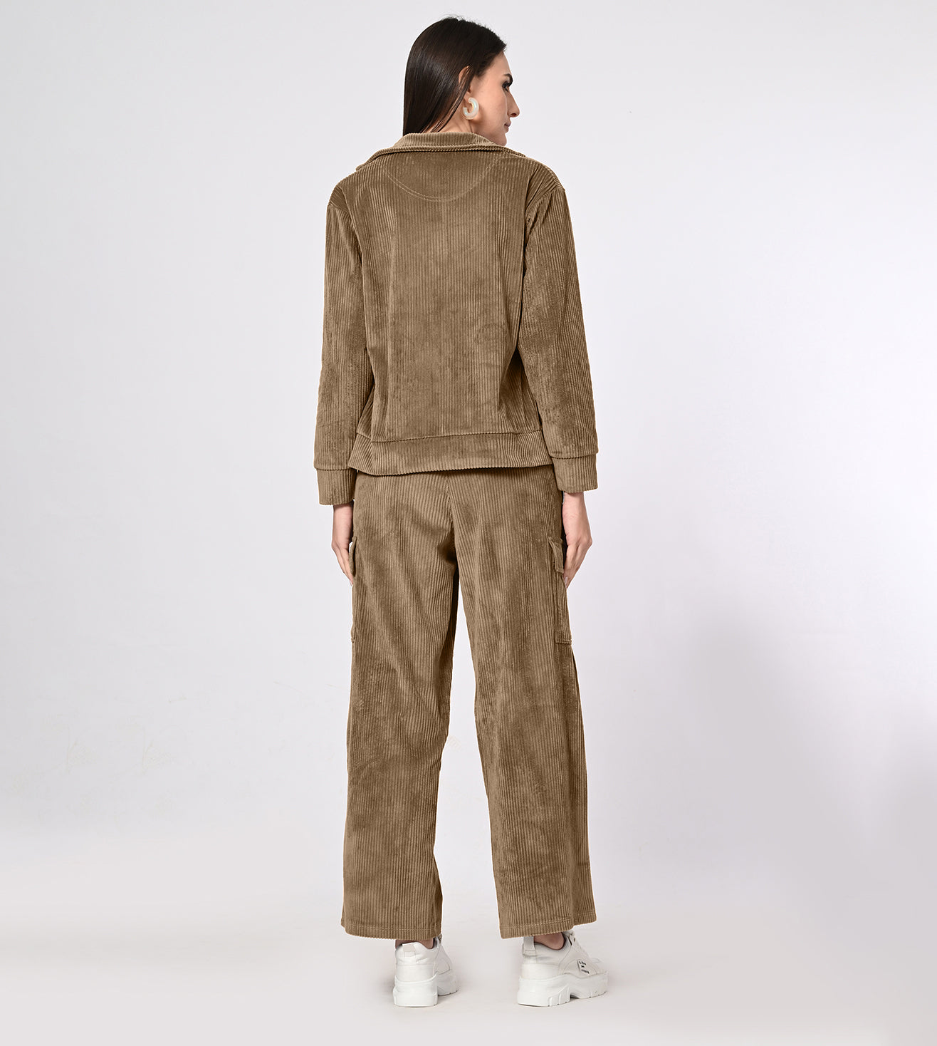 Corduroy Khaki Co-ord Set