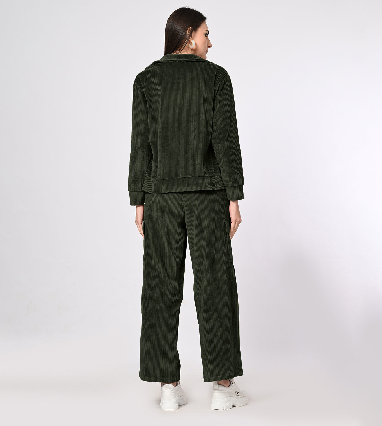 Corduroy Olive Co-ord Set