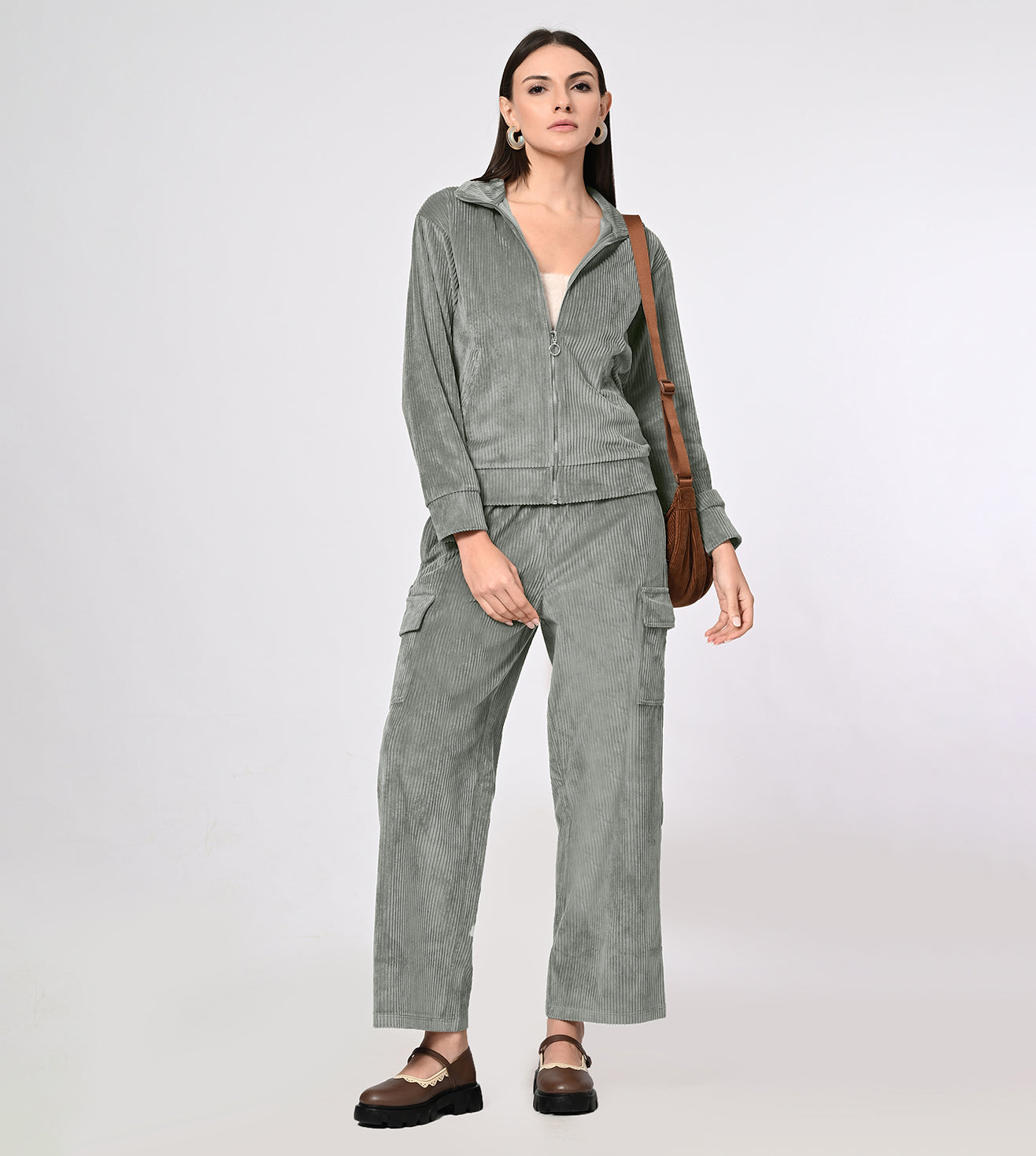 Corduroy Stone Co-ord Set