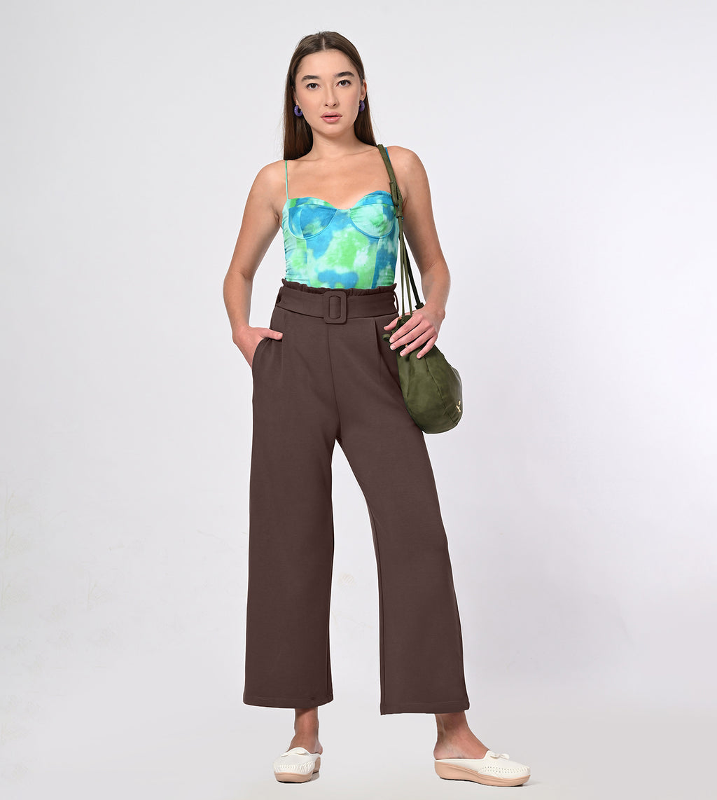 D.Oxide Modal High-Rise Wide Leg Pants