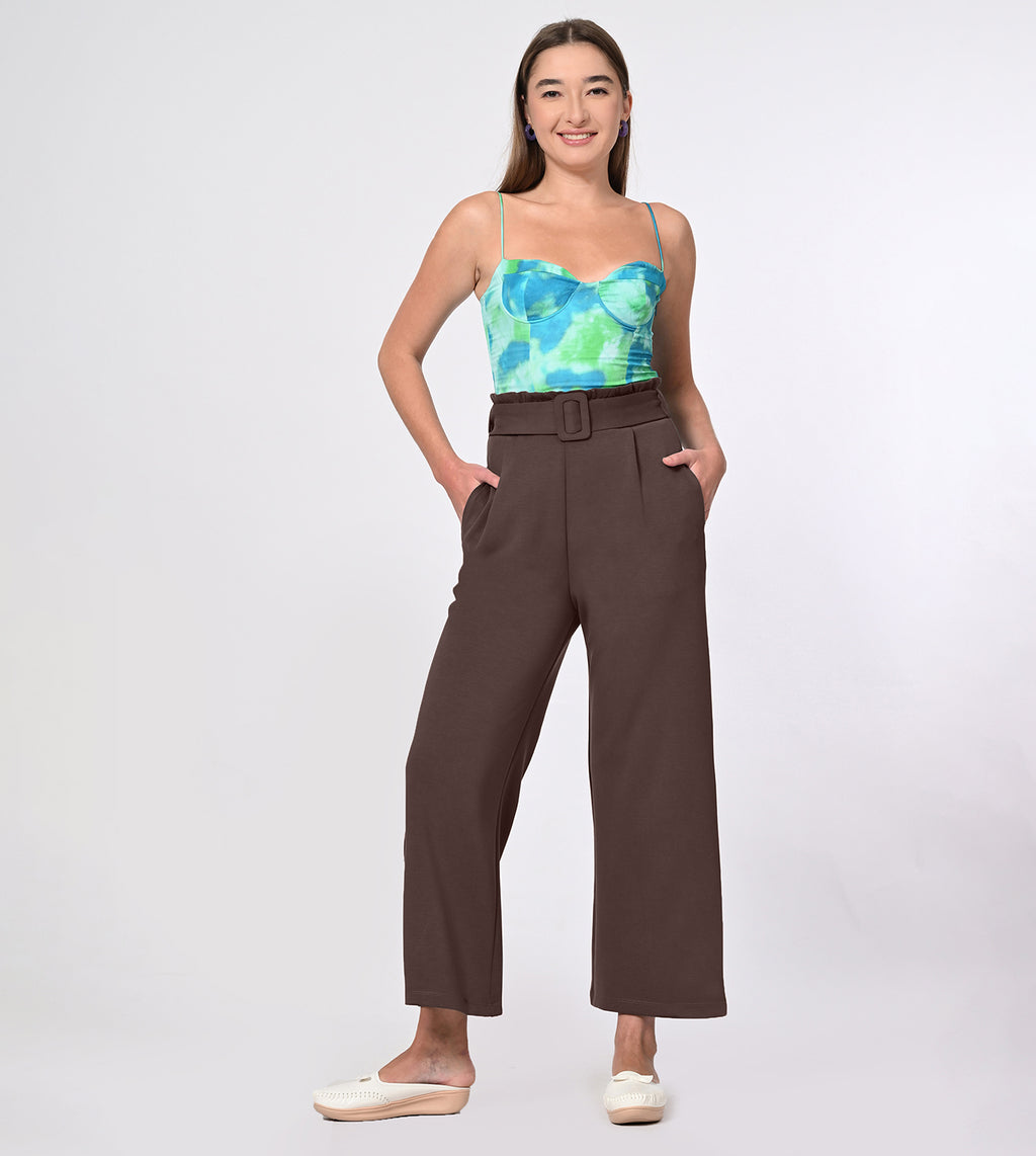 D.Oxide Modal High-Rise Wide Leg Pants