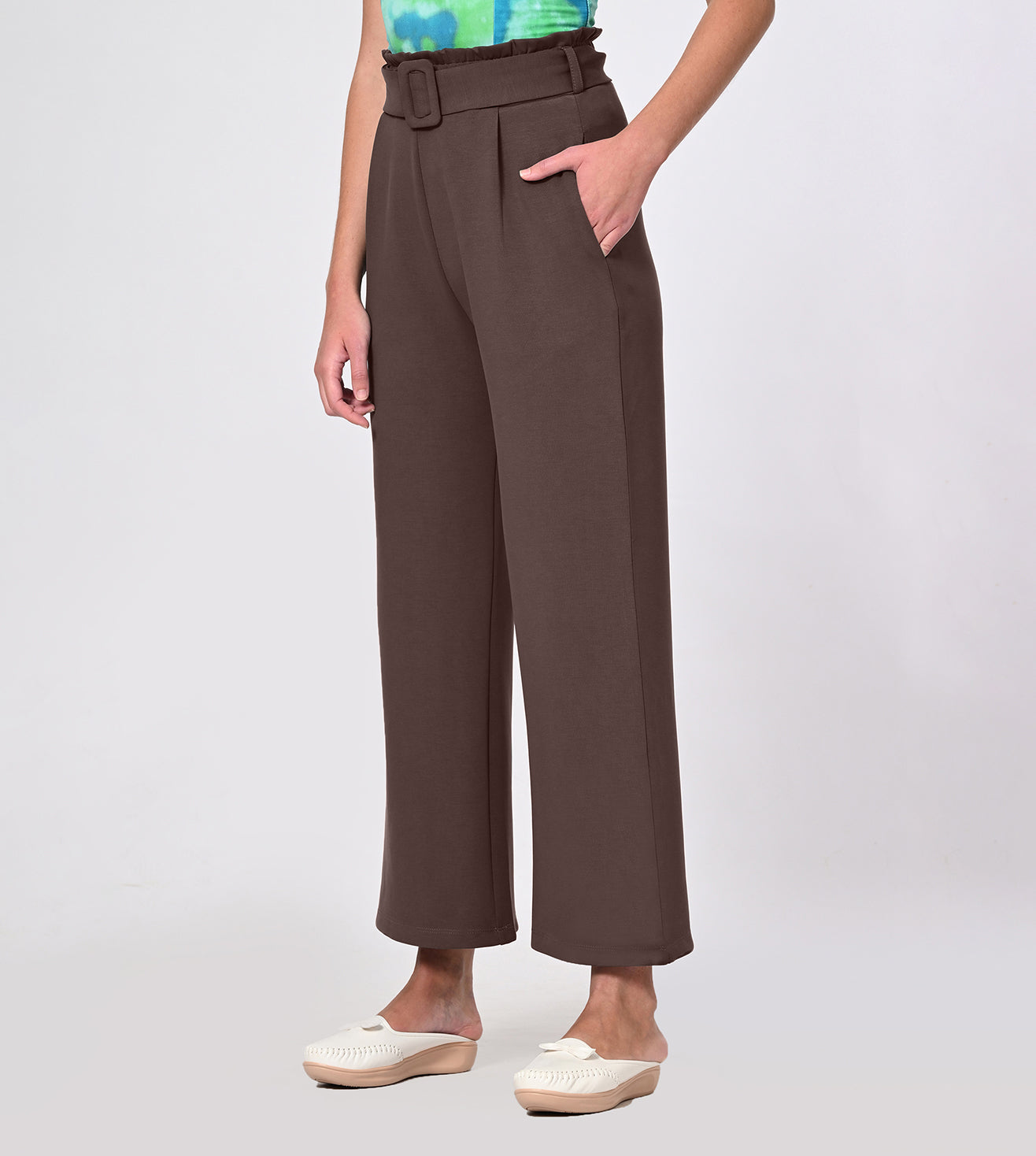 D.Oxide Modal High-Rise Wide Leg Pants
