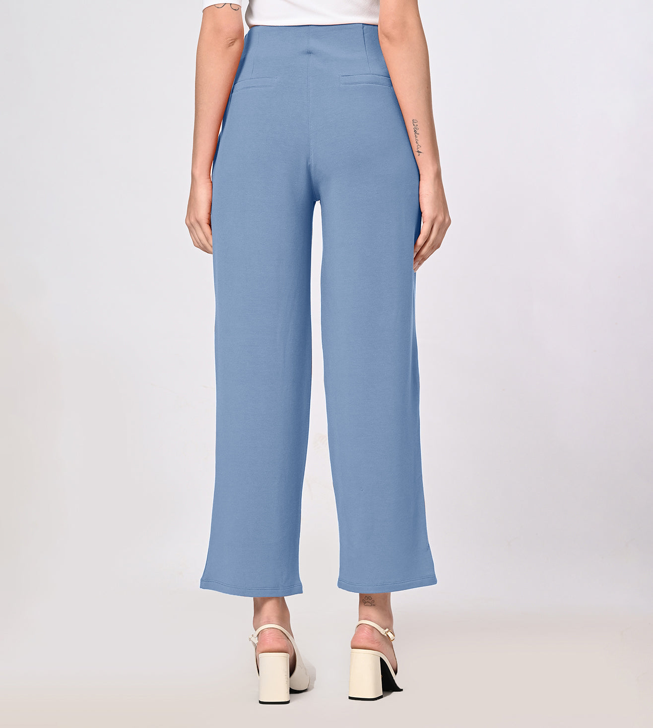 Modal Fleece Peach Blue Comfort Pants