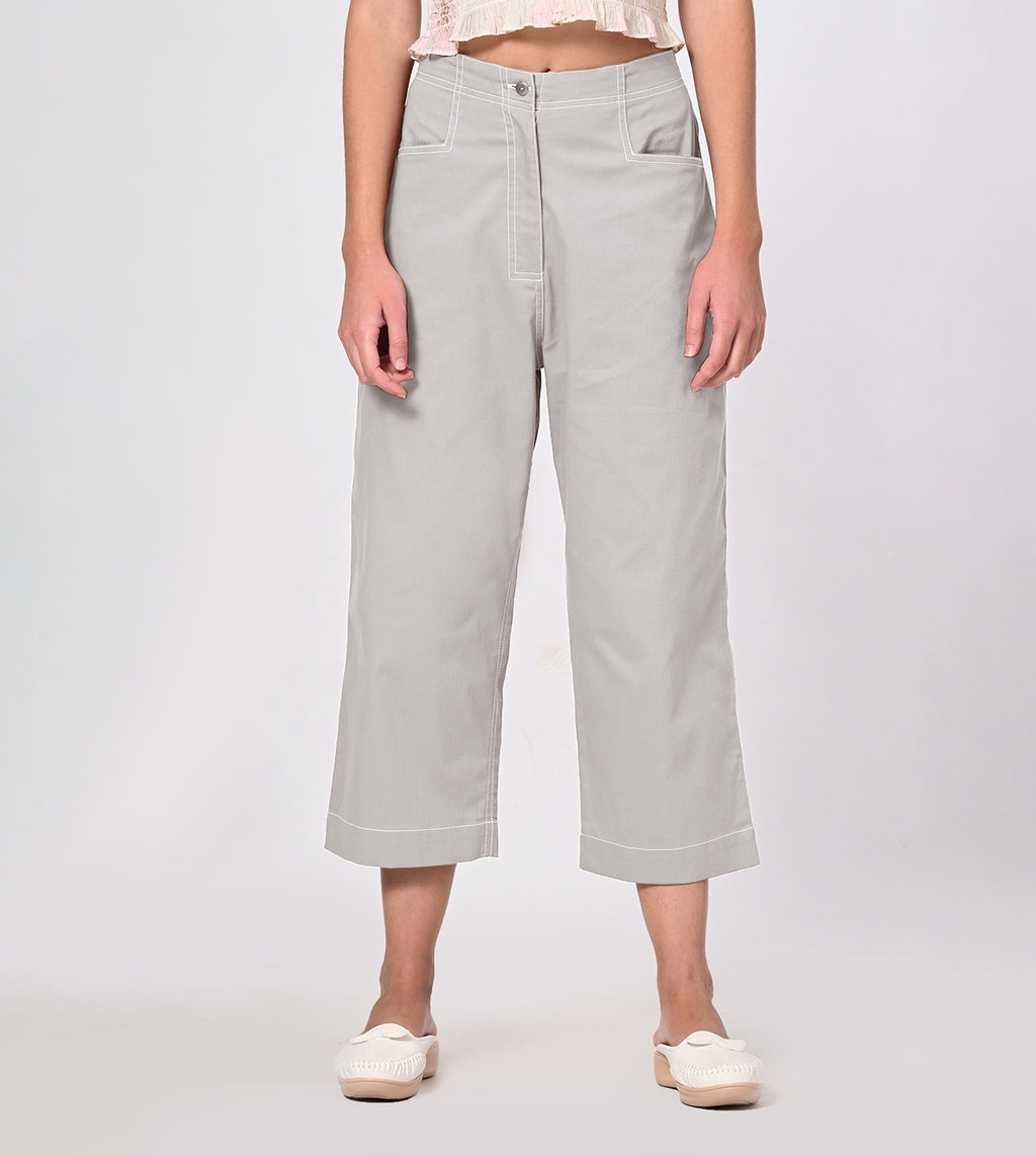 Rayon Stone Wide Leg Culottes