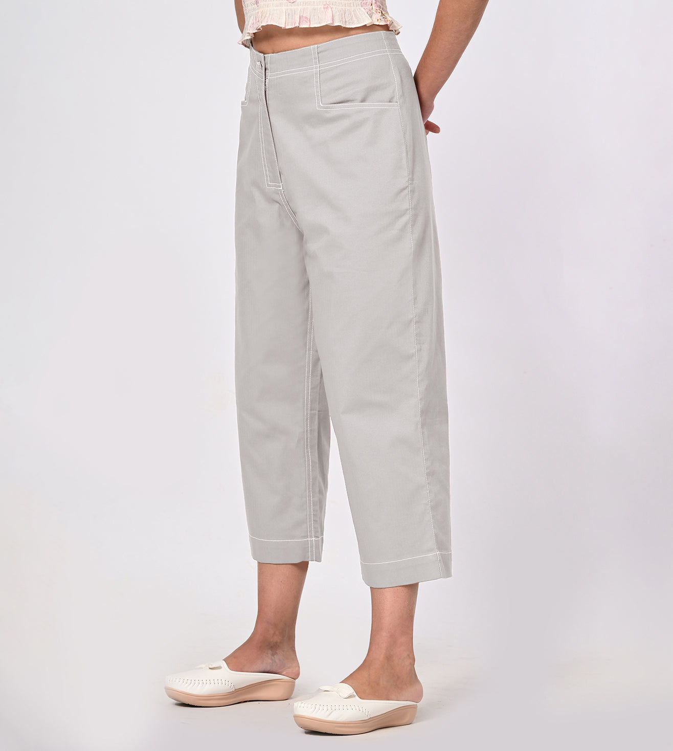 Rayon Stone Wide Leg Culottes