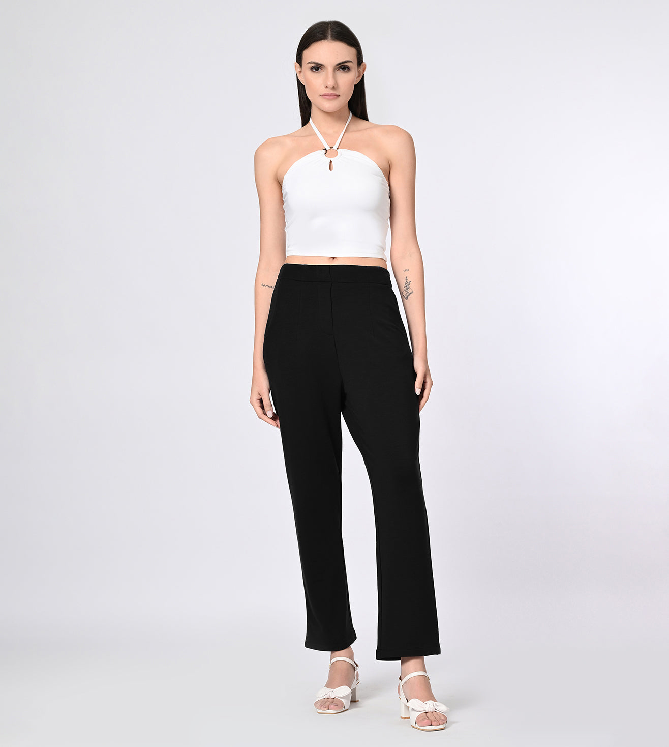 Modal Fleece Black Fit Pants