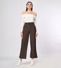 Cotton Linen Blend Coffee Summer Pants