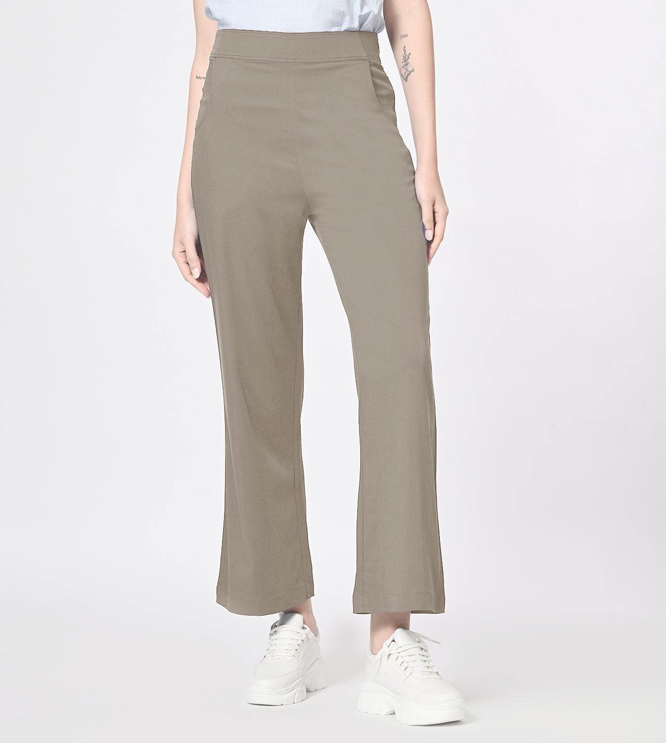 Polyester Spandex Stone Casual Pants