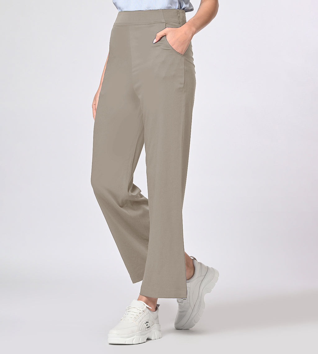 Polyester Spandex Stone Casual Pants