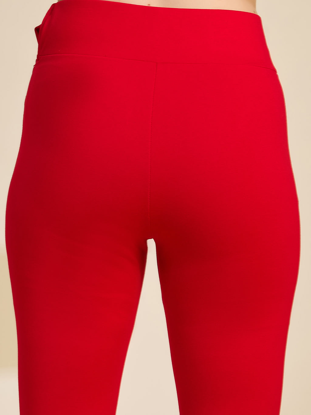 Red Women's High-Rise Ponte Roma Leggings
