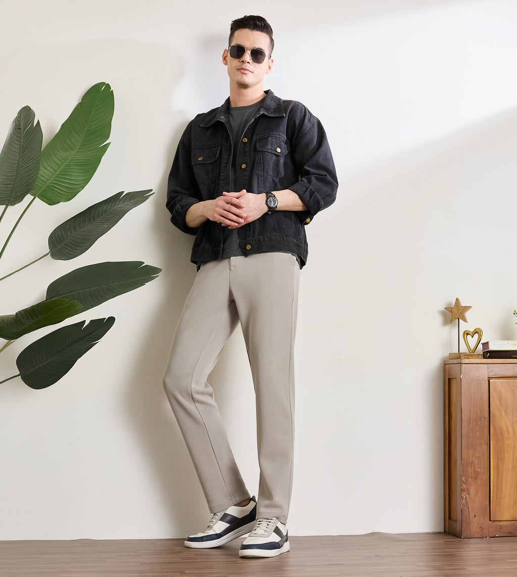 Riven Stone Modal Stretch Formal Trousers