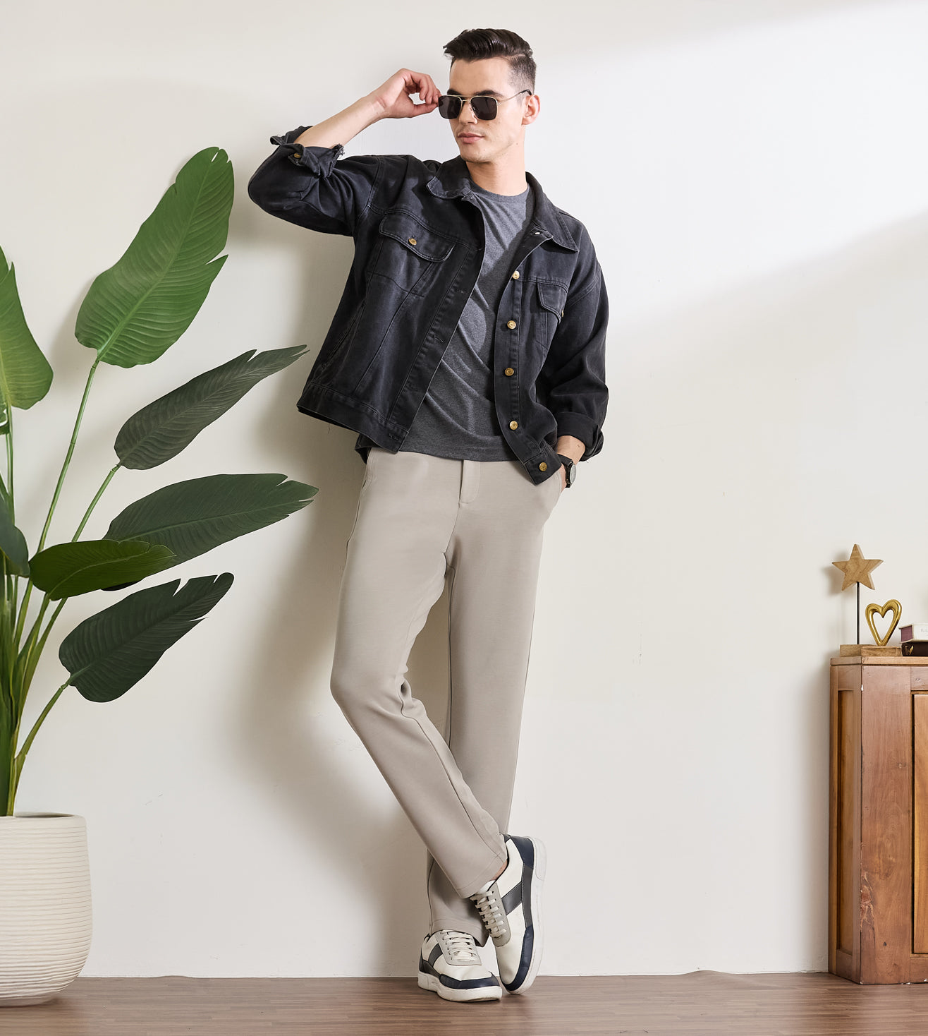 Riven Stone Modal Stretch Formal Trousers