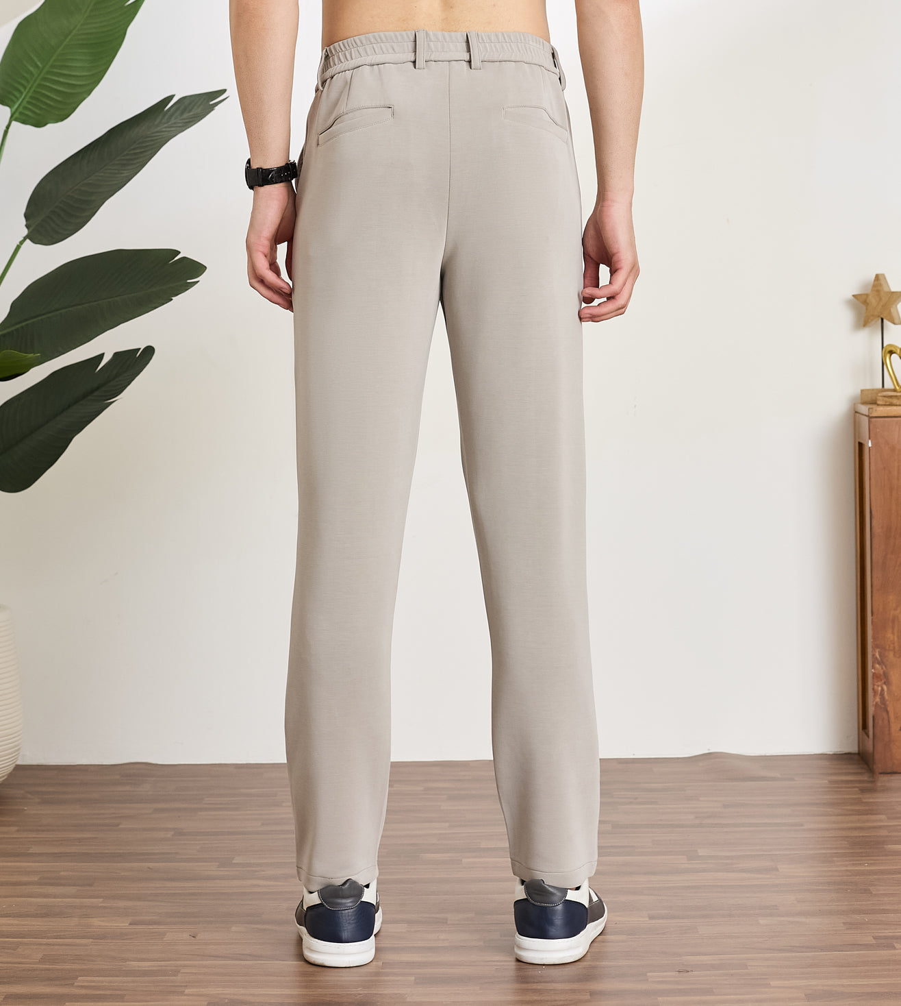 Riven Stone Modal Stretch Formal Trousers