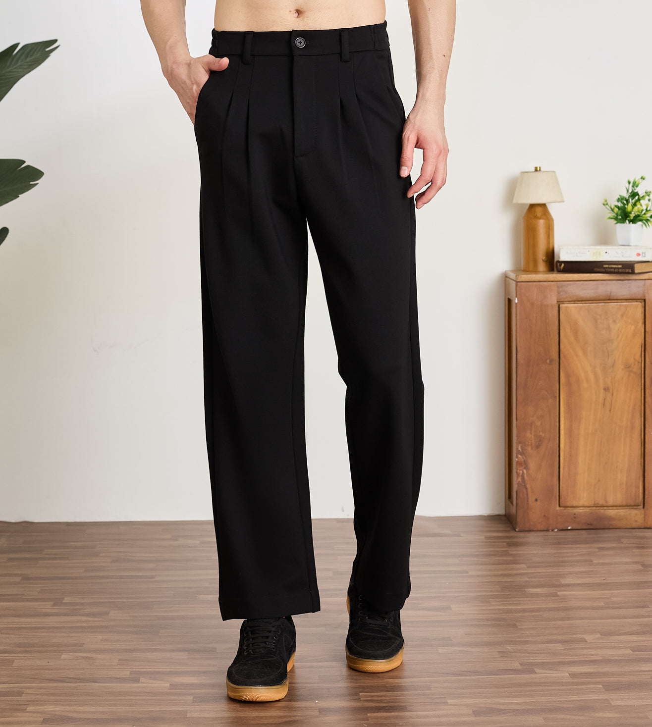 Black Ponty Roma Pleated Pants