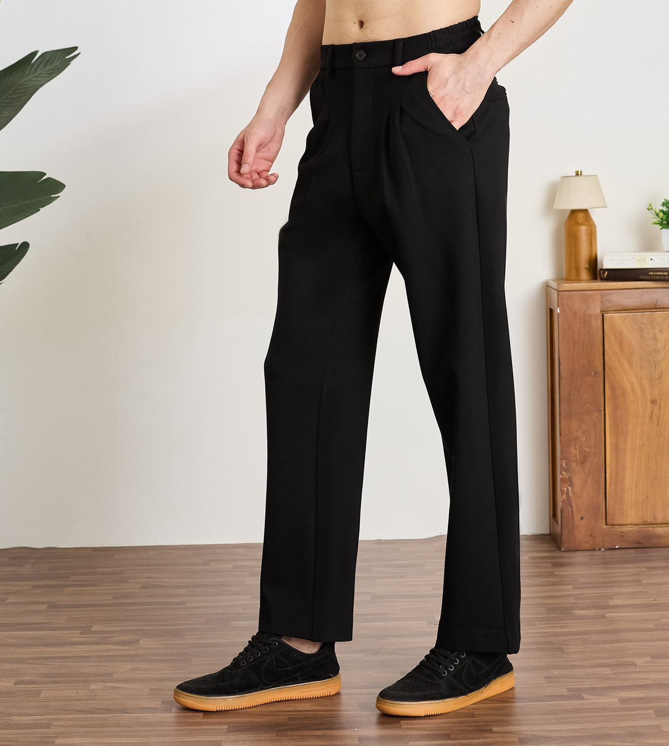 Black Ponty Roma Pleated Pants