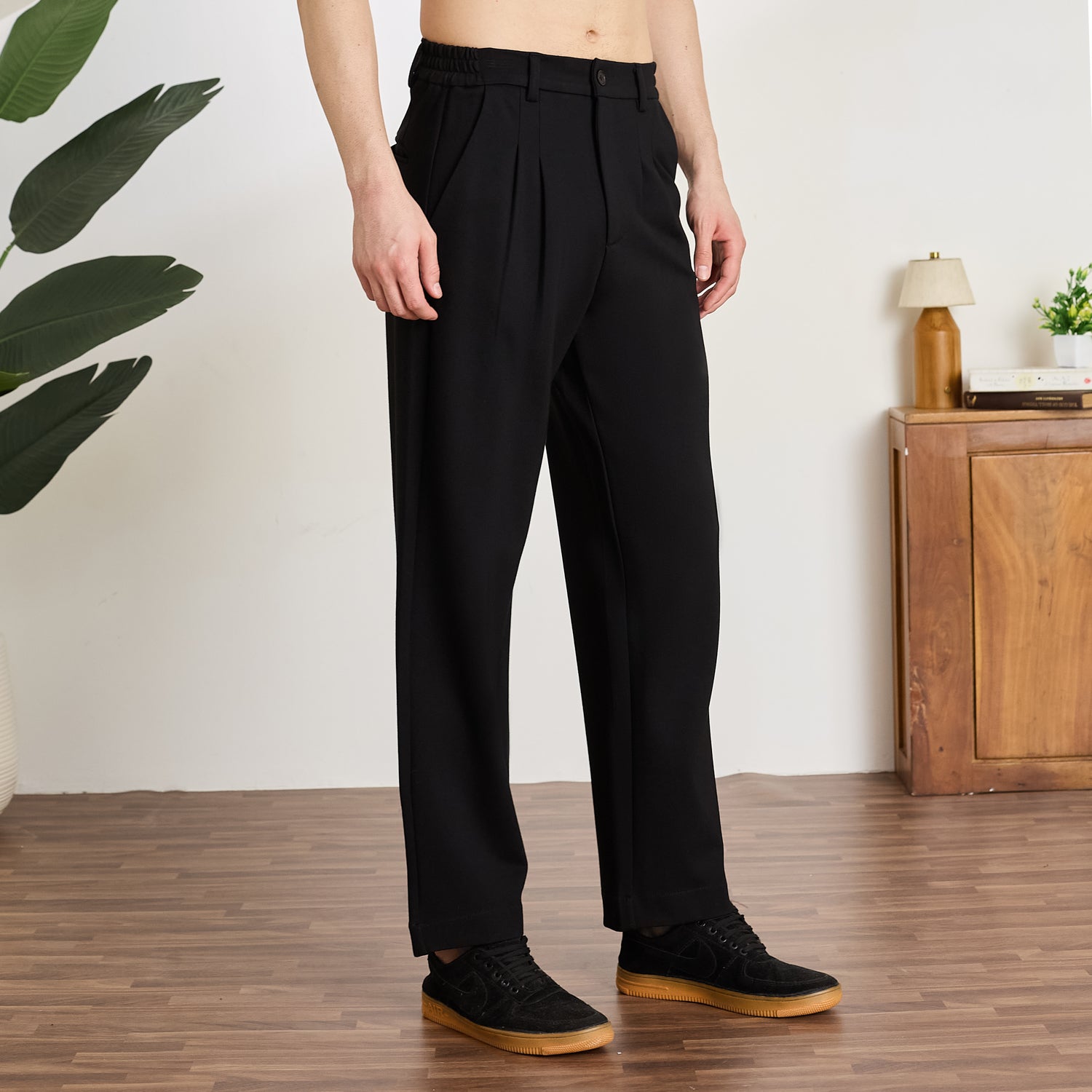 Black Ponty Roma Pleated Pants