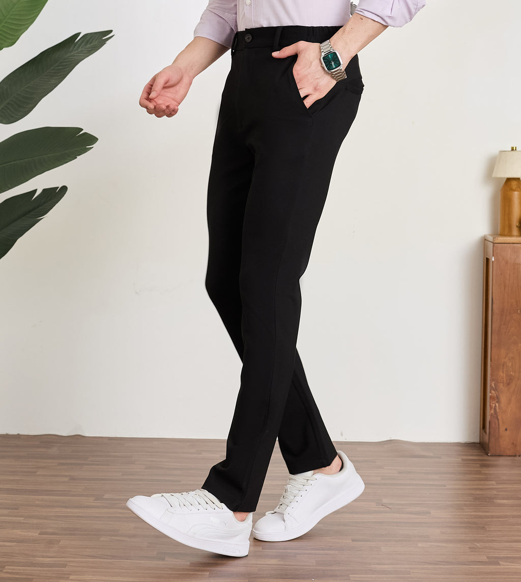Black Ponty Roma Slim Fit Pants