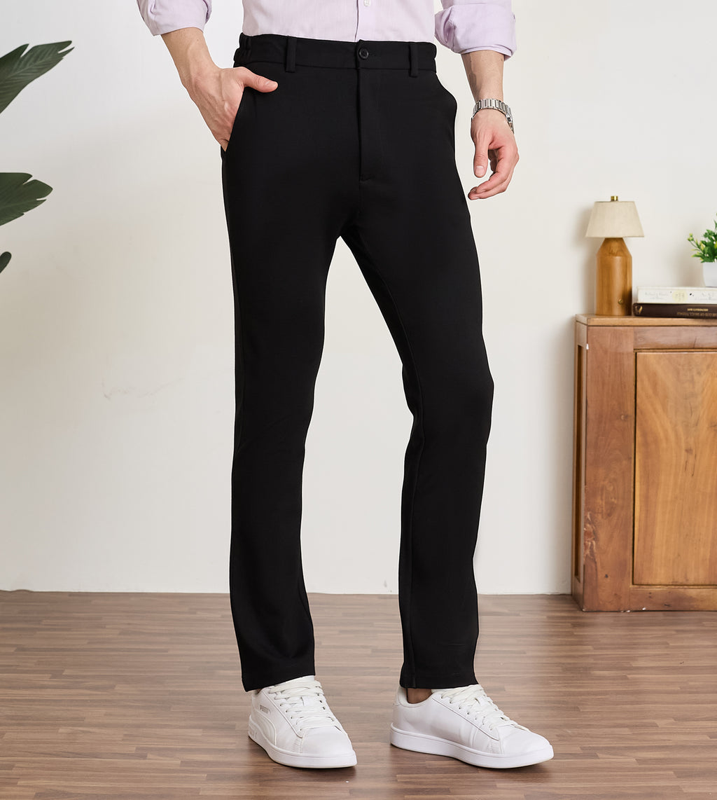 Black Ponty Roma Slim Fit Pants