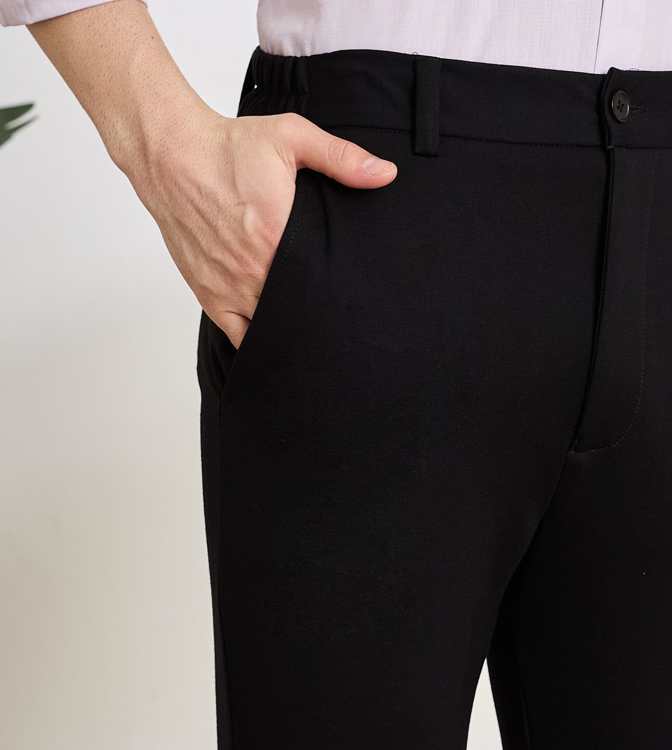 Black Ponty Roma Slim Fit Pants