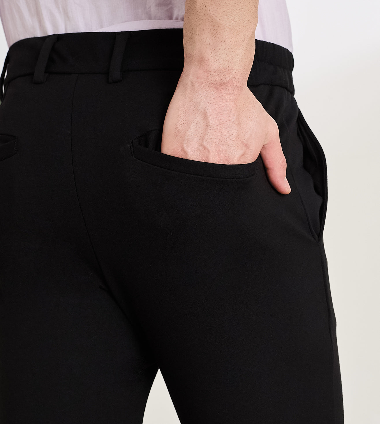 Black Ponty Roma Slim Fit Pants