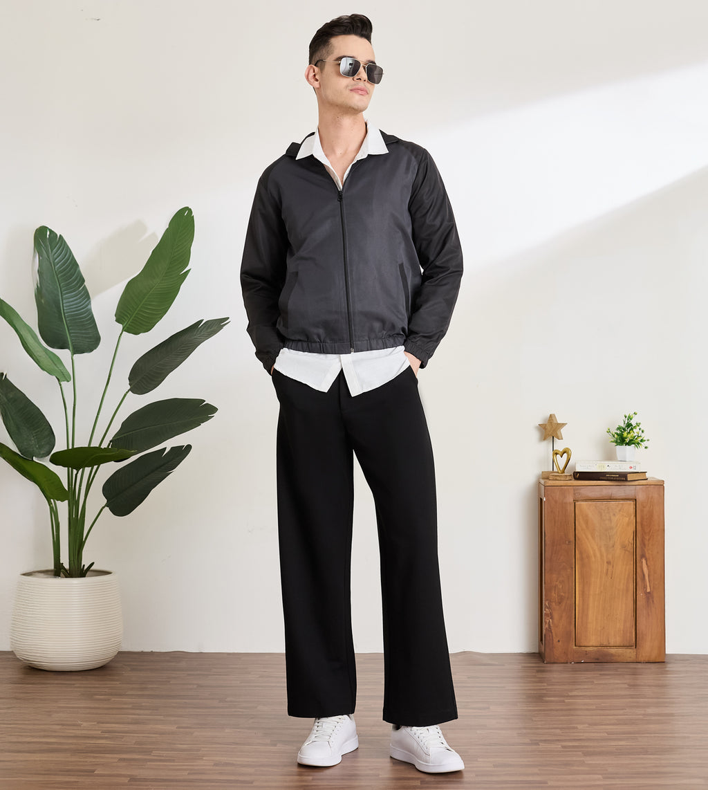 Black Ponty Roma Wide Leg Trousers