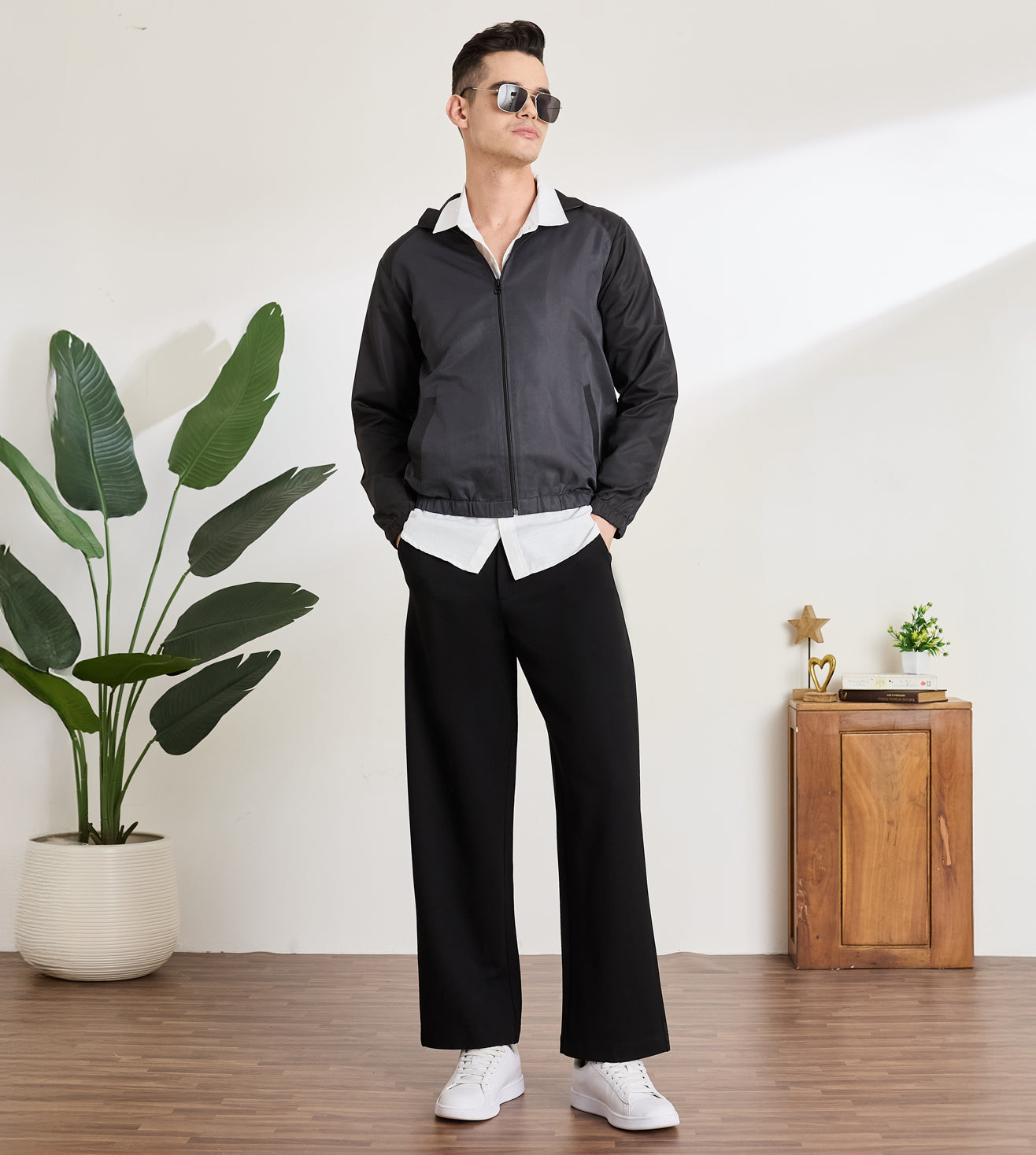 Black Ponty Roma Wide Leg Trousers