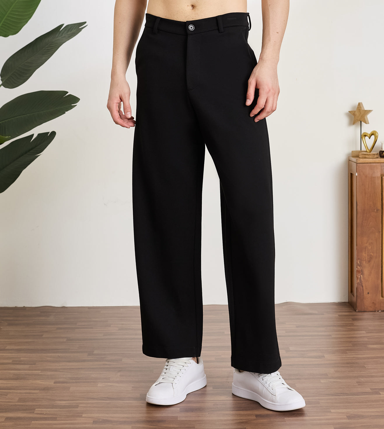 Black Ponty Roma Wide Leg Trousers