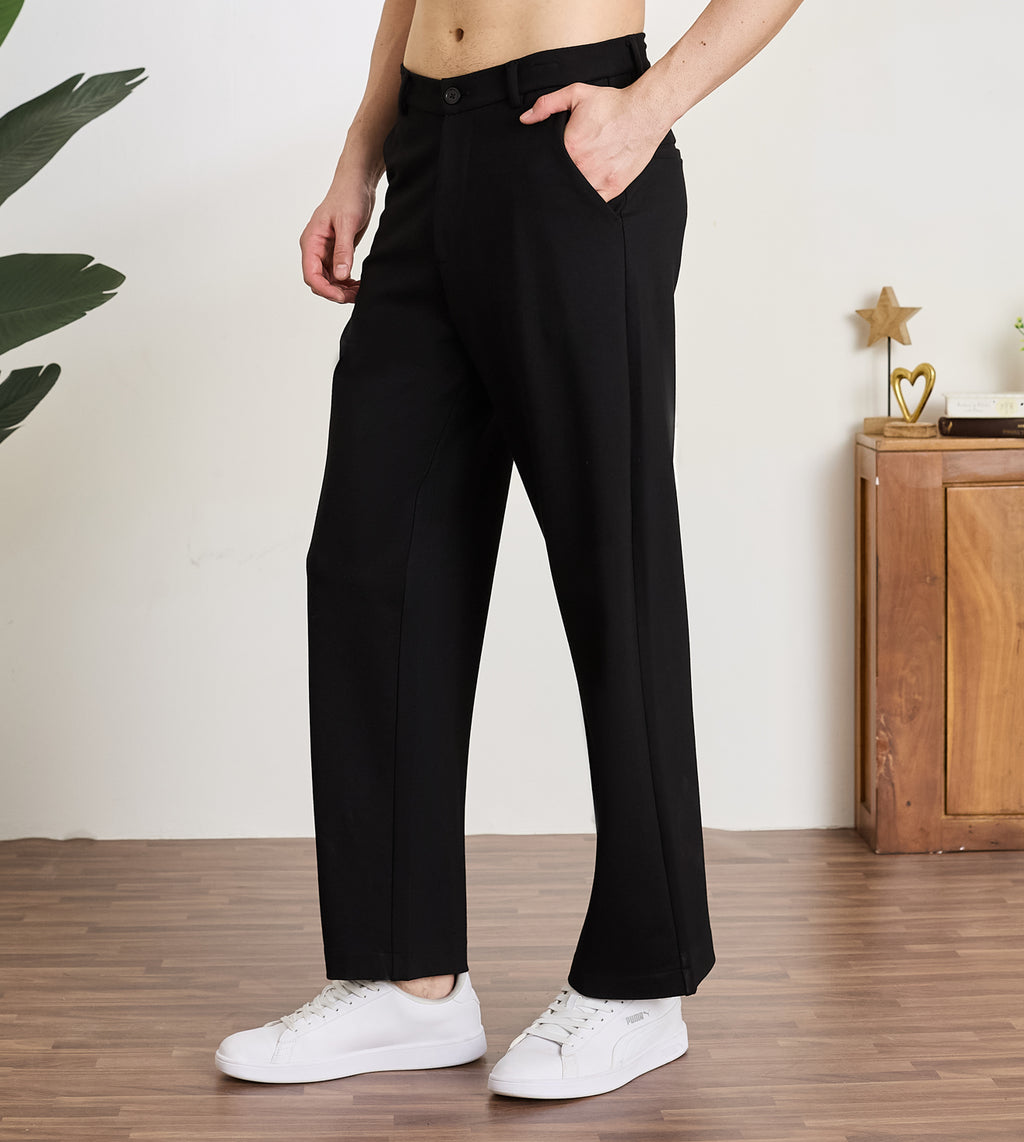 Black Ponty Roma Wide Leg Trousers